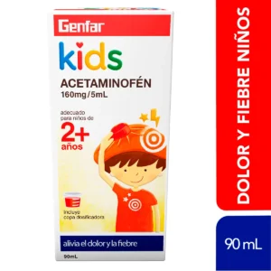 GENFAR KIDS ACETAMINOFEN 160 MG/5 ML 2+ JARABE - FCO x 90 ML
