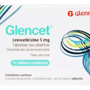 GLENCET 5 MG - CAJA x 10 TAB RECU (LEVOCETIRIZINA)