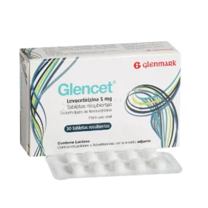 GLENCET 5 MG - CAJA x 30 TAB RECU (LEVOCETIRIZINA)