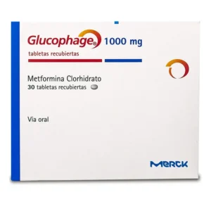 GLUCOPHAGE 1000 MG - CAJA x 30 TAB