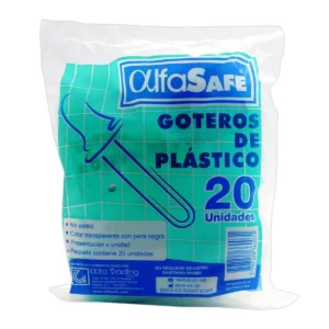 GOTERO PLASTICO ALFA SAFE - BOLSA x 20