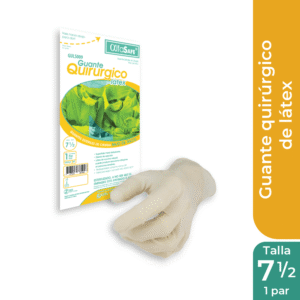 GUANTE CIRUGIA ESTERIL PREMIUM LATEX ALFA SAFE CON TALCO TALLA 7.5 - SOBRE x 1 PAR `REF:GULP003`