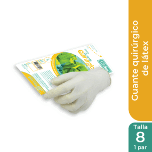 GUANTE CIRUGIA ESTERIL PREMIUM LATEX ALFA SAFE CON TALCO TALLA 8 - SOBRE x 1 PAR `REF:GULP004`