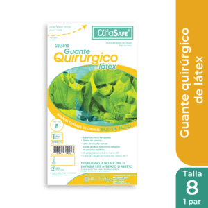 GUANTE CIRUGIA LATEX  ESTERIL CON TALCO ALFA SAFE TALLA 8,5 x PAR