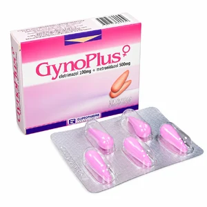 GYNOPLUS 100 MG/500 MG - CAJA x 10 OVULOS VAG.