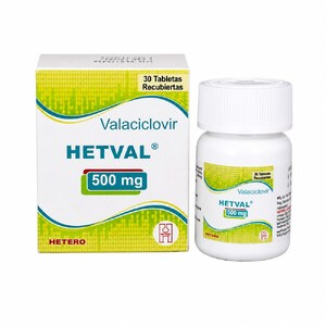 HETVAL 500 MG - CAJA x 30 TAB