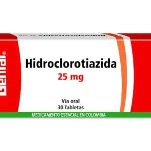 HIDROCLOROTIAZIDA 25 MG - CAJA x 30 TAB