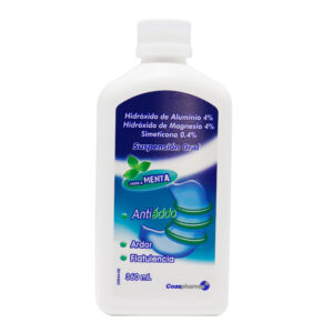 HIDROXIDO ALUMINIO 4% + MAGNESIO 4% + SIMETICONA 0.4% SUSP. ORAL - FCO x 150 ML