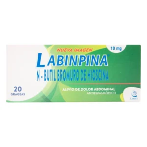HIOSCINA BUTIL BROMURO 10 MG x 20 TAB LABINPINA