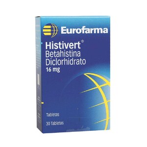 HISTIVERT 16 MG - CAJA x 30 TAB