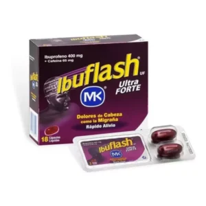 IBUFLASH ULTRA FORTE 400 MG/65 MG - CAJA x 18 CAP LIQ.