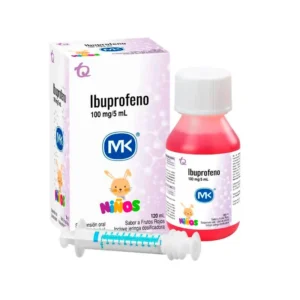IBUPROFENO 100 MG/5 ML NIÑOS SUSP. ORAL - FCO x 120 ML (MK) - SABOR A FRUTOS ROJOS