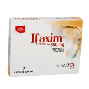 IFAXIM 550 MG - CAJA x 7 CAPSULAS BLANDAS DE GELATINA
