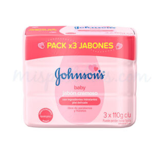 JABON CREMOSO J&J BABY ORIGINAL - PREPACK x 3 UND x BARRA 110 G C/U