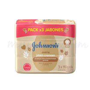 JABON CREMOSO J&J BABY PARA ANTES DE DORMIR - PREPACK x 3 BARRAS x 110 GR C/U