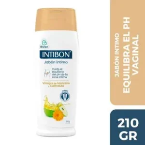 JABON INTIMO INTIBON VINAGRE DE MANZANA Y CALENDULA - FCO x 210 GR