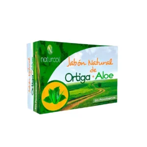 JABON NATURAL DE ORTIGA + ALOE - CAJA x 1 BARRA x 100 G