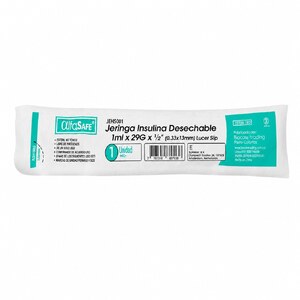 JERINGA INSULINA LUER LOCK ALFA SAFE 1 ML x 29G x 1/2`