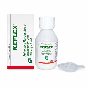 KEFLEX 250 MG/5 ML POLVO PARA RECONS A SUSP ORAL - FCO x 100 ML