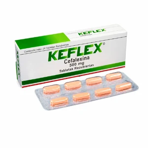 KEFLEX 500 MG - CAJA x 24 TAB
