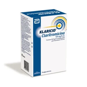 KLARICID PED 125 MG/5 ML SUSP ORAL - FCO x 50 ML
