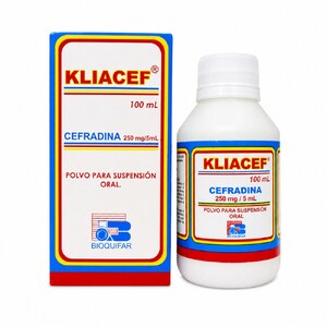 KLIACEF 250 MG/5 ML POLV PARA SUS ORAL - FCO x 100 ML