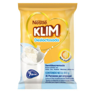 LECHE KLIM DESLACTOSADA SEMIDESCREMADA - BOLSA x 840 GR