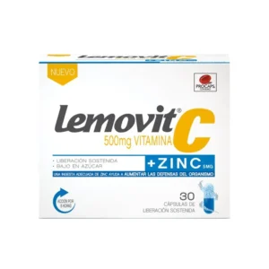 LEMOVIT C 500 MG + ZINC 5 MG - CAJA x 30 CAPS LIBER. PROLONG.