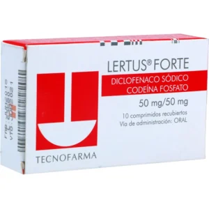 LERTUS FORTE 50 MG/50 MG - CAJA x 10 TAB