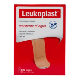 LEUKOPLAST CURAS PROFESIONAL ESTANDAR RESISTENTE AL AGUA - CAJA x 100 UND - COLOR PIEL