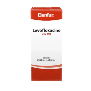 LEVOFLOXACINO 750 MG - CAJA x 5 TAB