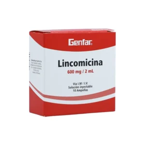LINCOMICINA 600 MG/2 ML SLN INY - CAJA x 10 AMP