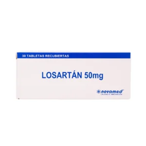 LOSARTAN 50 MG - CAJA x 30 TAB RECU