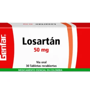 LOSARTAN POTASICO 50 MG - CAJA x 30 TAB REC.