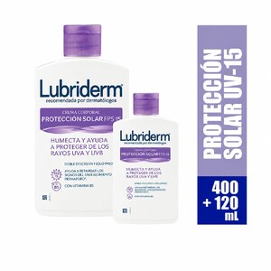 LUBRIDERM UV 15 - FCO x 400 ML + LUBRIDERM x 120 ML - OFERTA ESPECIAL- PREPACK