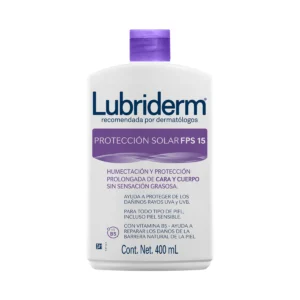 LUBRIDERM UV SPF-15 - TARRO x 400 ML (MORADA)