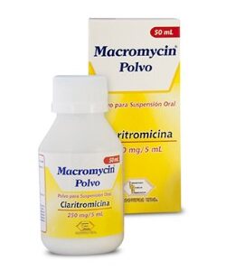 MACROMYCIN 250 MG/5ML POLVO - FCO x 50 ML (CLARITROMICINA)