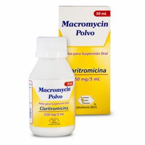 MACROMYCIN 250 MG/5ML POLVO - FCO x 50 ML (CLARITROMICINA)