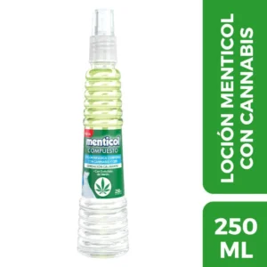 MENTICOL COMPUESTO LOCION BIFASICA CON CANNABIS Y CBD SENSACION CALMANTE SPRAY TOP. - FCO x 250 ML