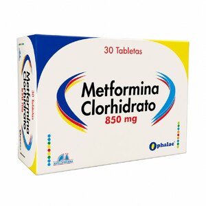 METFORMINA CLORHID 850 MG - CAJA x 30 TAB