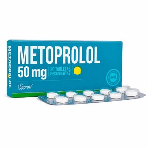 METOPROLOL 50 MG - CAJA x 30 TAB