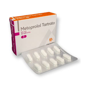 METOPROLOL TARTR 50 MG - CAJA x 30 TAB