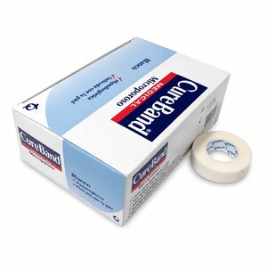 MICROPORO CUREBAND BLANCO 1/2` x 10 YDAS - CAJA x 24 ROLLOS