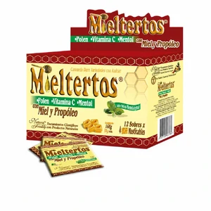 MIELTERTOS CARAMELO DURO - CAJA x 12 SOBRES x 4 CARAMELOS x SOBRE
