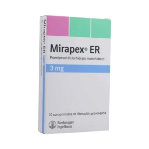 MIRAPEX ER 3 MG - CAJA x 10 COMP