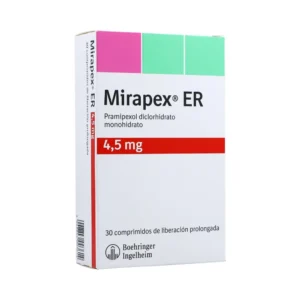 MIRAPEX ER 4.5 MG - CAJA x 30 COMP