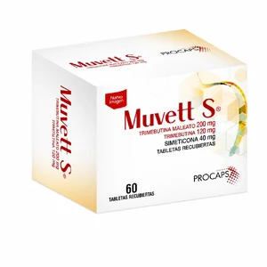 MUVETT S 200 MG/120 MG - CAJA x 60 TAB REC.