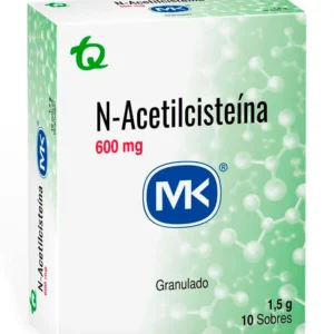 N-ACETILCISTEINA 600 MG - CAJA x 10 SOB (LAB MK)