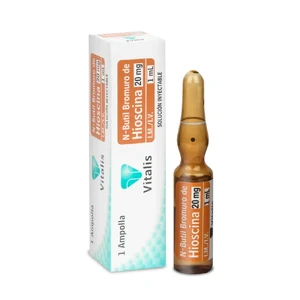 N-BUTIL BROMURO DE HIOSCINA 20 MG/ML SLN INY - CAJA x 1 AMP