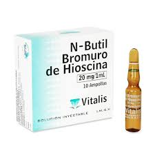 N-BUTIL BROMURO DE HIOSCINA 20 MG/ML SLN INY - CAJA x 10 AMP